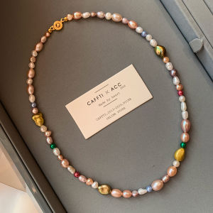 CAFFTI | Unique Colorful Freshwater Baroque Pearls High-end Necklace
