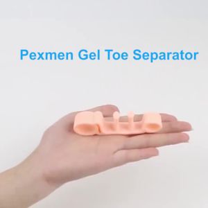 Pexmen 2/4Pcs Gel Bunion Protector Toe Separator Spacer for Hammertoe and Overlapping Toes Bunionette Relief Toe Protector