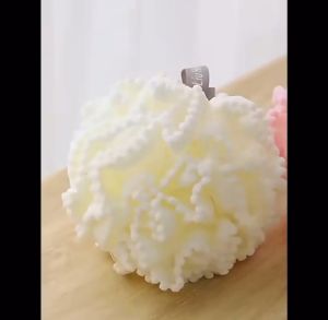 Spons Mandi Pearl Spon Badan Bahan Lembut Mutiara Flower Shower Puff