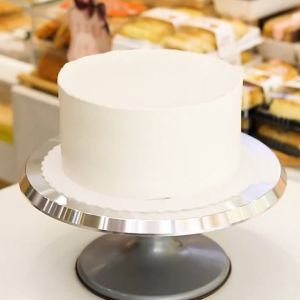 [GGJJ]แป้นหมุนแต่งหน้าเค้กสแตนเลสอย่างดีขนาด12นิ้ว (พร้อมส่งจากไทยจ้า)-งานดีที่สุด อลูมิเนียมหมุนเค้ก Holder 12 นิ้วหมุนเค้กหมุนเค้ก คัพเค้กตกแต่งวัสดุ