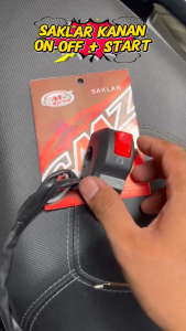 CMZ SAKLAR KANAN ON OFF + START TOMBOL HOLDER MINI VARIASI UNIVERSAL MOTOR