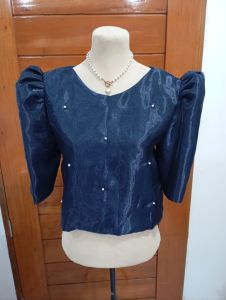 Modern Kimona Plain with Pearl  Double Lining