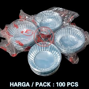 Mika Cup Roti Besar Isi 100pcs / Mika Puding Telor Ceplok / Sambel Saos / Isi 100pcs Sekali pakai