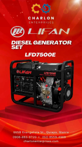 Lifan LFD7500E Open Type Diesel Generator Set 4-stroke