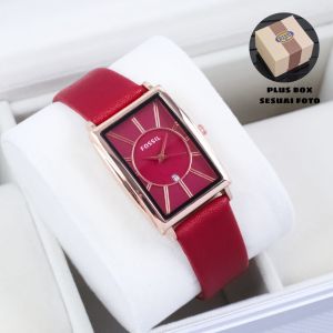 Jam tangan fashion wanita Fossil tali kulit premium 167