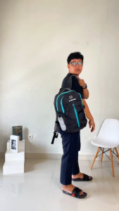 Tas Ransel Backpack Punggung Laptop Pria Wanita Premium Kapasitas 30 Liter Sekolah Kerja KLS 106
