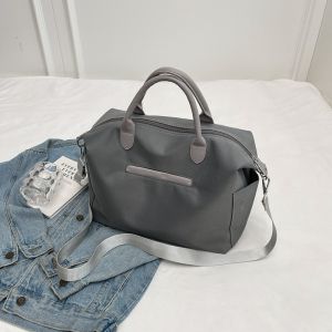 Large Capacity Casual Sports Fitness Bag Commuter Handbag Short Trip Travel Single Shoulder Slant Cross Bag Trendy Tote Bag