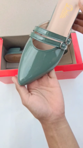 sandal hels wanita terbaru 3cm gesper dn02