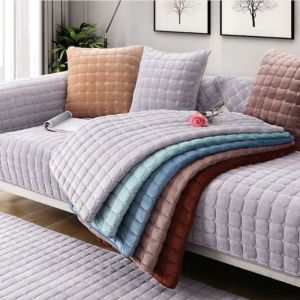 Sofa cushion plush sofa cushion universal full cover non-slip fabric all-inclusive universal cover set