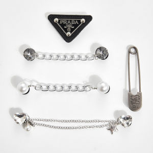 Primary Color Tribe Metal Spike Chain Cross Hole Shoe Accessories Optionally Available in Single