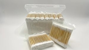 Ecoplanet COD# 10pack Bamboo Cotton Swabs 1000 Count - Garrelett Natural Organic Cotton Buds For Ear - Ear Sticks