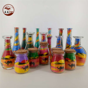 Dunhuang Sand Painting Bottle Diy Night Handmade Creative Gift for Girls Travel Souvenir Remembrance Toy for All Ages
