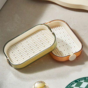 Hộp Đựng Xà Phòng Sang Trọng Hai Lớp Hộp Đựng Xà Phòng Treo Tường Hộp Đựng Xà Phòng Bằng Nhựa Cho Phòng Tắm Và Nhà Bếp