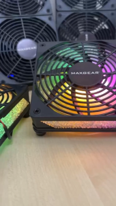 ALX MALAYSIA MAXGEAR Ultra Fast Cooling Fan Powerful Router Modem RGB LED Cooler Fan WiFi Heat TV Box USB Kipas Router Wifi