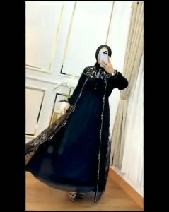 Gamis Hitam Jumbo Terbaru Viral Nadhira Dres Ceruty Babydoll Mix Brukat Aplikasi Mutiara M L XL XXL 3XL Dress Kondangan Wanita Elegan Ootd Remaja Kekinian Hijab