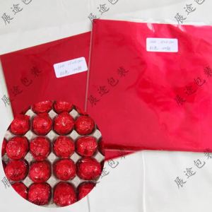 Wedding Use Red Egg Wrapping Foil 100 Sheets