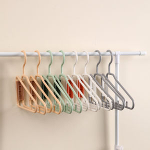 3Pcs Folding Clothes Hangers Non-slip Multifunction Towel Rack Space-Saving Plastic Simple Creative Storage Hooks