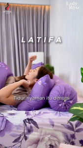 Sprei Lady Rose Prime Single 90x200 Tinggi 30cm Bantal 1 Guling 1 - Motif Abstrak / Bunga / Geometri / Minimalis