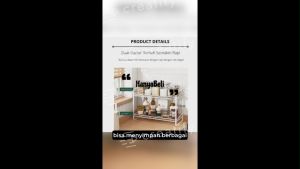 Rak Dapur Minimalis & Rak Bumbu Nordic Style