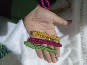 dompet rajut panjang muat hp model blaster by syafa