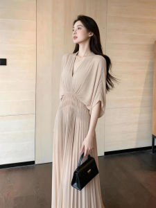 DANTING | Luxurious Elegant V-neck Waist-tightening Fashionable Dress