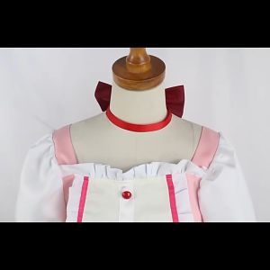 Kaname Madoka Cosplay Costume Anime Puella Magi Madoka Magica Cosplay Pink Dress Wig Headwear Outfit Halloween Costume for Women