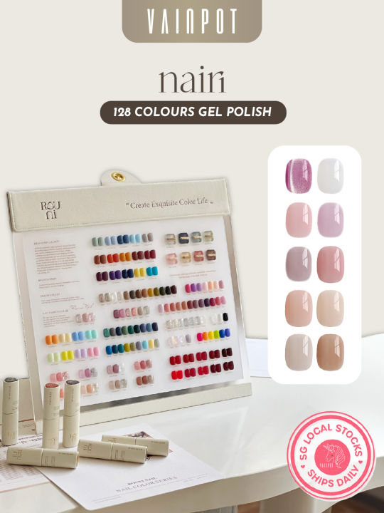 [Vainpot-SG] ROU NI Nairi Collection 128 Colours Gel Polish Set with ...