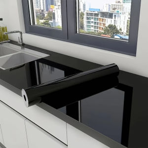 Marble Self-Adhesive Film - Water/Oil Resistant PVC Wallpaper for Kitchen Backsplash & Countertops - Peel & Stick