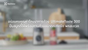 Electrolux เครื่องปั่นน้ำผลไม้ พร้อมขวดพกพา ความเร็ว 1 ระดับ กำลังไฟ 300 วัตต์ UltimateTaste 300 รุ่น E3CB1-200S