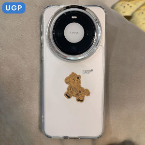 UGP | Gold Horse Sticker Elegant Clear TPU Full-coverage Shockproof Phone Case