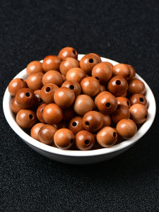 Authentic Natural Peach Wood Loose Beads for DIY Handcraft Bracelet Jewelry Making Accessories by Barrage