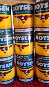 BOYSEN High Quality Paint (Oil wood Stain/Spar Varnish/Metal Primer/Aluminum Paint) 1L