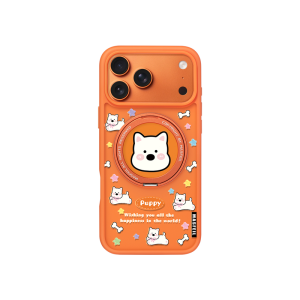 MASFEIL | Ốp Lưng iPhone 17 Pro 18 Pro Max Che Phủ Toàn Bộ Có Chân Đứng Từ Tính Hình Westie Dễ Thương