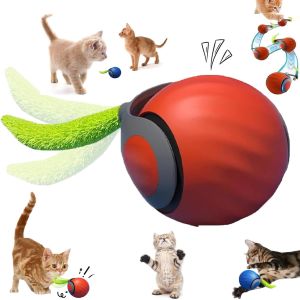 New Speedy Tail 2.0 Cat Toy Speedy Tail Cat Toy Interactive Cat Ball Toy Smart Cat Toys Ball Two Speed Adjustment with Tail