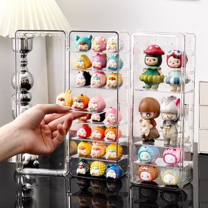 Bộ Trưng Bày Đồ Chơi Acrylic Dễ Thương Tủ Đựng Đồ Chơi Bát Đĩa Tròn Để Bàn Trang Trí Tủ Sách Vật Dụng Lưu Trữ Nhà Cửa Cho Người Lớn