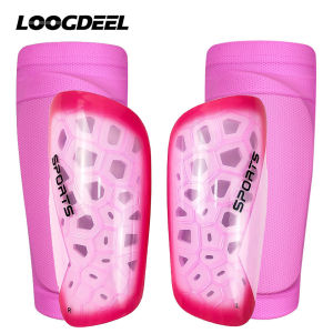 Loogdeel Soccer Shin Guards for Kids Youth Adults Shin Guards Pads with Sleeves Lightweight and Compact Protective Soccer
