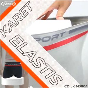 1 pcs Boxer Pria Sorex M 3804 3802 dijual per 1 pcs bukan per kotak