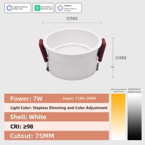 ZAGE | Full Spectrum Anti-glare Ultra-thin COB LED Downlight