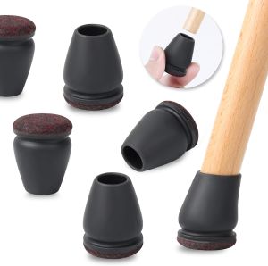 8pcs Chair Leg Floor Protectors Foot Cover Diagonal with Thick Wrap Felt Pads Silicone Furniture Table Feet Protect Floors