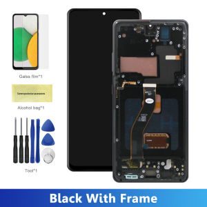 For Samsung S21 Ultra 5G G998B AMOLED Screen Replacement LCD Display with Frame Assembly Digital Touch Screen for Digital Device