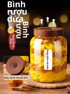 KuaKe | Chai Ủ Thực Phẩm Kính Dày Đóng Nắp