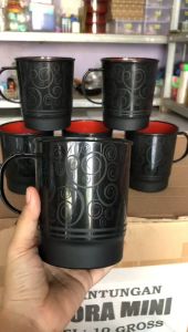 CANGKIR JAPAN RAMEN/GELAS RAMEN HITAM 2C-G3 GELAS MINUM