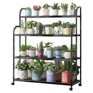 Shelves for Potted Plants Iron Floor Standing Multi-layered Succulent Plant Stand Living Room Balcony Portable Flower Rack