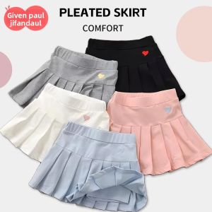 JIFANPAUL | Chân Váy Dài Ngắn Thoáng Khí Đa Năng Từ Cotton Có Quần Short