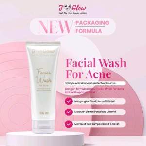 Jglow Facial Wash Sabun Pembersih Wajah untuk Mencerahkan Kulit 100ml