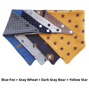 Pure Cotton Baby Bibs Triangle Scarf Waterproof Large Size for Children Toddler Feeding Smock Bibs Mom’s Care Brand