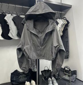 Womens Blazers Korean Fashion Crop Jacket Women Black Windbreaker Jacket Casual Oversized Jackets Sun Protection Streetwear Short Track Jacket