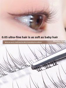 MONLEYTA | Self-Adhesive Short Fake Eyelashes Airy Natural Looking No Glue Needed Beginner Friendly Fake Eyelashes For Beginners
