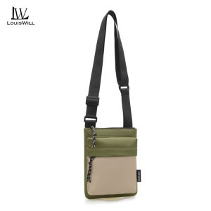 LouisWill Mens Shoulder Bag Waterproof Oxford Cloth Vertical Mini Phone Bag Casual Sports Street Crossbody Bag Travel Business Bags