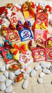 Tag CNY 8x8 Imlek Label Pita Chinese New Year Snake Ular Souvenirs Hampers Kado Gift Sovenir